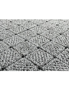 Vopi koberce Kusový koberec Udinese šedý čtverec - 60x60 cm