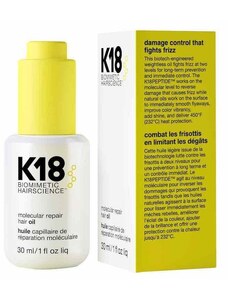 K18 Hair Molecular Repair Hair Oil - suchý olej proti krepatění vlasů 30 ml