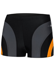 AQUA SPEED Plavecké šortky Sasha Black/Grey/Orange Pattern 310
