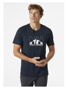 Pánské triko HELLY HANSEN NORD GRAPHIC T-SHIRT 597 NAVY