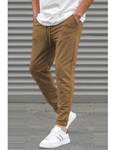 Madmext Tan Basic Men's Tracksuits With Elastic Legs 5494