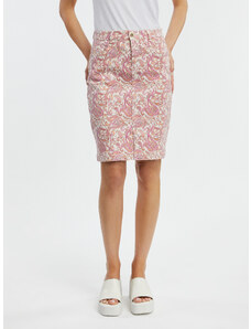 Orsay Růžová dámská vzorovaná džínová sukně - Dámské