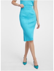 Orsay Modrá dámská svetrová midi sukně - Dámské