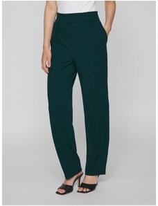 Zelené dámské kalhoty VILA Clua - Dámské
