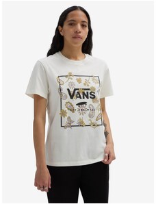 Krémové dámské tričko VANS Trippy Floral - Dámské