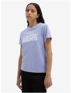 Světle fialové dámské tričko VANS Flying Crew - Dámské
