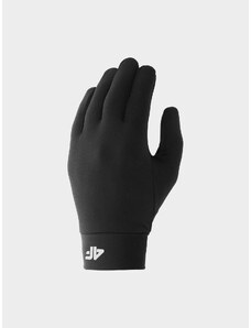 4F Fleecové rukavičky Touch Screen unisex - černé