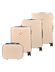 Barebag GREGORIO Sada 4 cestovních kufrů 77cm 67cm 56cm 31cm magnólie ABS