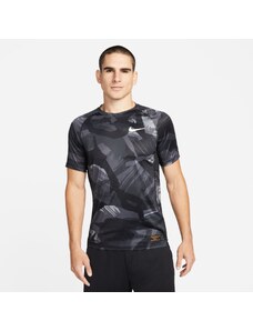 Nike Pro Dri-FIT-Men's Short-Sleeve Slim Camo Top BLACK