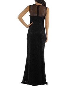 Společenské a plesové šaty krajkové dlouhé luxusní CHARM'S Paris černé - Černá / XS - CHARM'S Paris