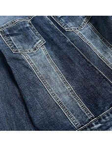 Re-Dress Tmavě modrá krátká dámská džínová bunda (C062)