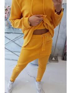 K-Fashion Sada pytlovitých kalhot v hořčicové barvě