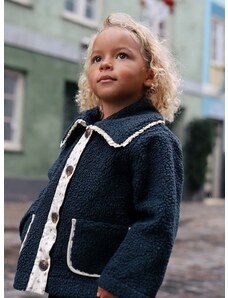 Dětský kabát Konges Sløjd černá barva