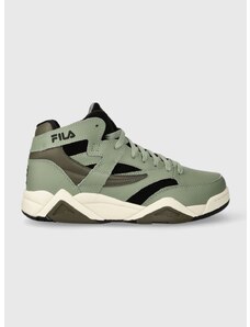 Kožené sneakers boty Fila M-SQUAD zelená barva, FFM0260