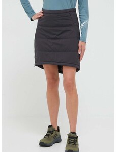 Sportovní sukně Jack Wolfskin Alpengluehen šedá barva, mini