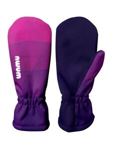 Wamu Dětské softshellové rukavice, MOZAIKA, fialová