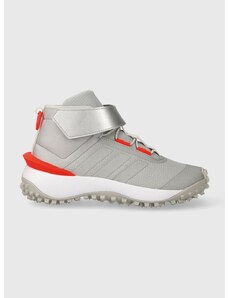 Dětské sneakers boty adidas FORTATRAIL EL K šedá barva
