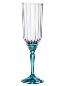 Bormioli Rocco Sada 6 ks sklenic Florian Blue na prosecco 210 ml