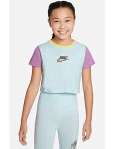 Dětské triko Nike Older Kids Cropped Shirt Blue