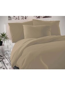 Kvalitex Saténové povlečení LUXURY COLLECTION 140x220 + 70x90 cm - Béžová prodloužené