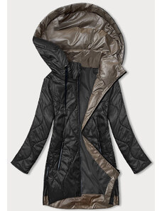 S'WEST Černá dámská bunda s odepínací kapucí (B8218-1)