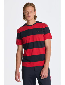 TRIČKO GANT BAR STRIPE SS T-SHIRT červená XS