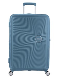 American Tourister cestovní kufr soundbox spin.77/28 tsa exp Stone Blue modrý