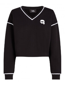 MIKINA KARL LAGERFELD IKONIK 2.0 CROPPED SWEATSHIRT