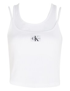 Calvin Klein dámské tílko - bílé Barva: Bílá, Velikost: L