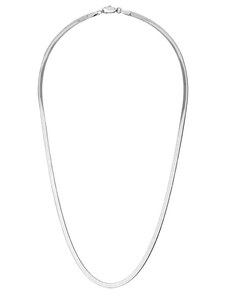 Manoki Ocelový náhrdelník Anna, 3 mm plochý had, chirurgická ocel