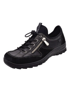 Dámská kožená obuv RIEKER L7157-00 CELOROČNÍ černá