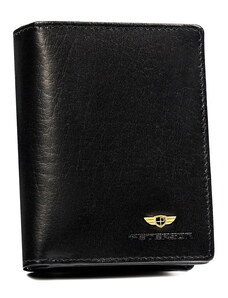 Malá černá kožená peněženka Peterson 2549