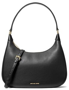 Kožená kabelka Michael Kors Cora large hobo černá