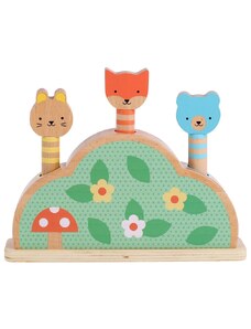 Petit Collage Dřevěná vyskakovací hračka Petit Friends