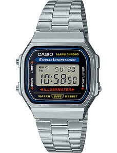 Pánské hodinky Casio A168WA-1YES Silver
