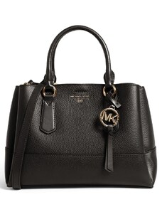 Kožená kabelka Michael Kors Essex medium triple černá