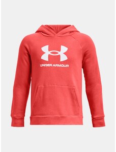 Under Armour Mikina UA Rival Fleece BL Hoodie-RED - Kluci