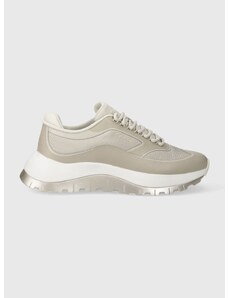 Sneakers boty Calvin Klein 2 PIECE SOLE RUNNER LACE UP béžová barva, HW0HW01640