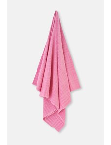 Dagi Pink Line Textured Solid Color Towel 85X150