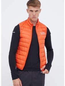 Péřová vesta EA7 Emporio Armani oranžová barva