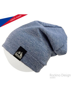 Rockino (český výrobce) Chlapecká podzimní/jarní čepice modrý melír Rockino 5481