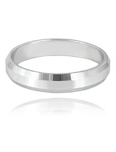 MINET+ Stříbrný snubní prsten 4.5 mm - vel. 65 JMAN0449SR65