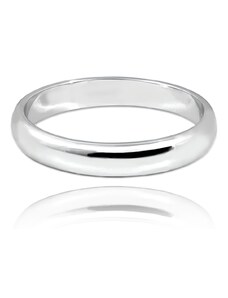 MINET+ Stříbrný snubní prsten 4 mm - vel. 64 JMAN0447SR64