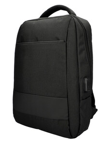 MIA LAROUGE Černý batoh pro notebook 15,6 palce, USB, UNI