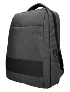 MIA LAROUGE Barebag Tmavě šedý batoh pro notebook 15,6 palce, USB, UNI