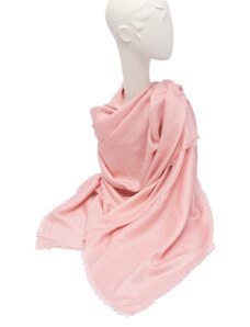 Růžový vlněný šátek Moschino