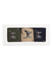 Barbour Pointer Dog Socks Gift Box — Forest Mist