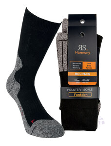 Pánské jednobarevné bavlněné sportovní froté ponožky RS 39-42