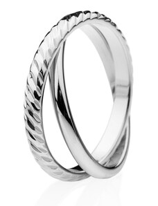 franco bene Double prsten - stříbrný