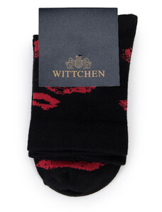Dámské ponožky Wittchen, černo-červená, bavlna